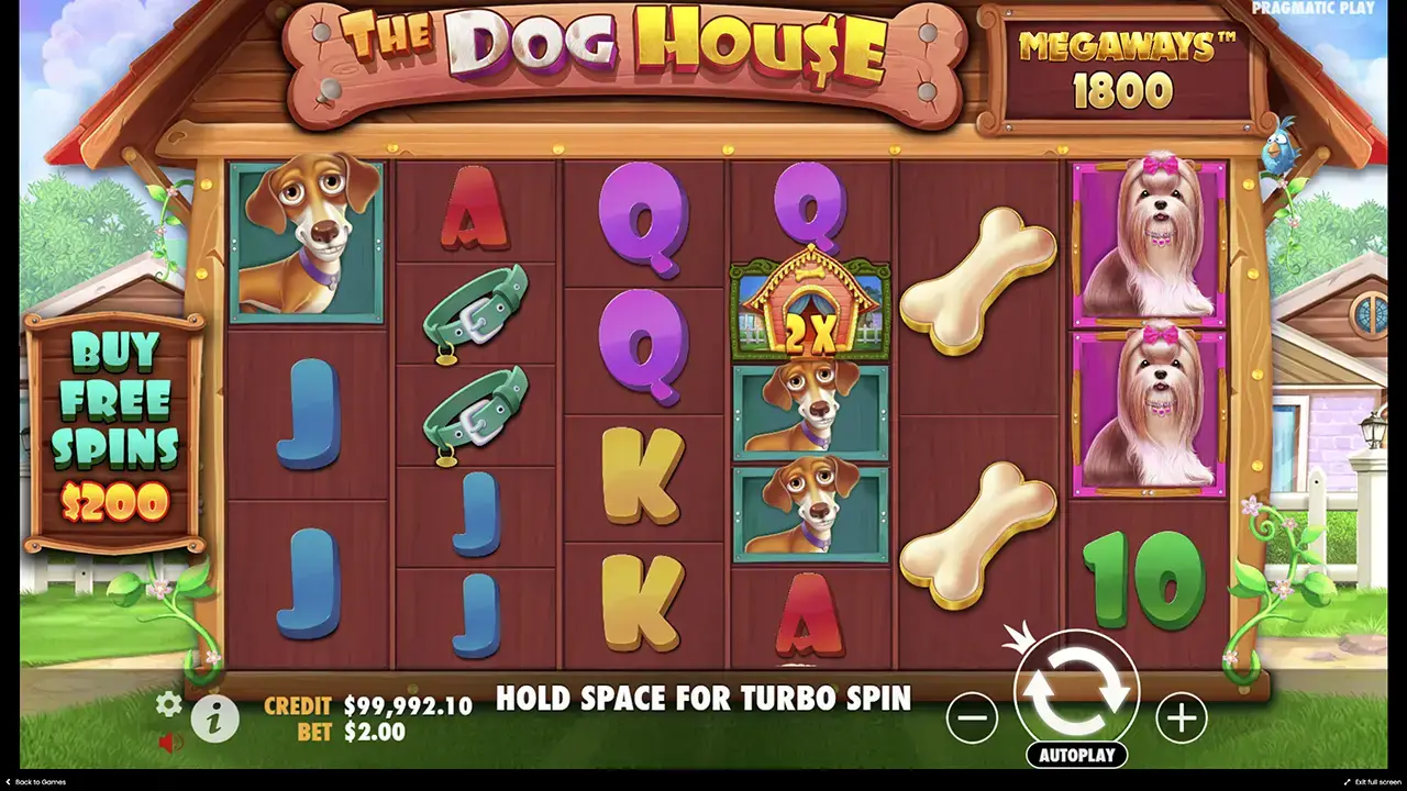 Отличия the Dog house мегавейс демо