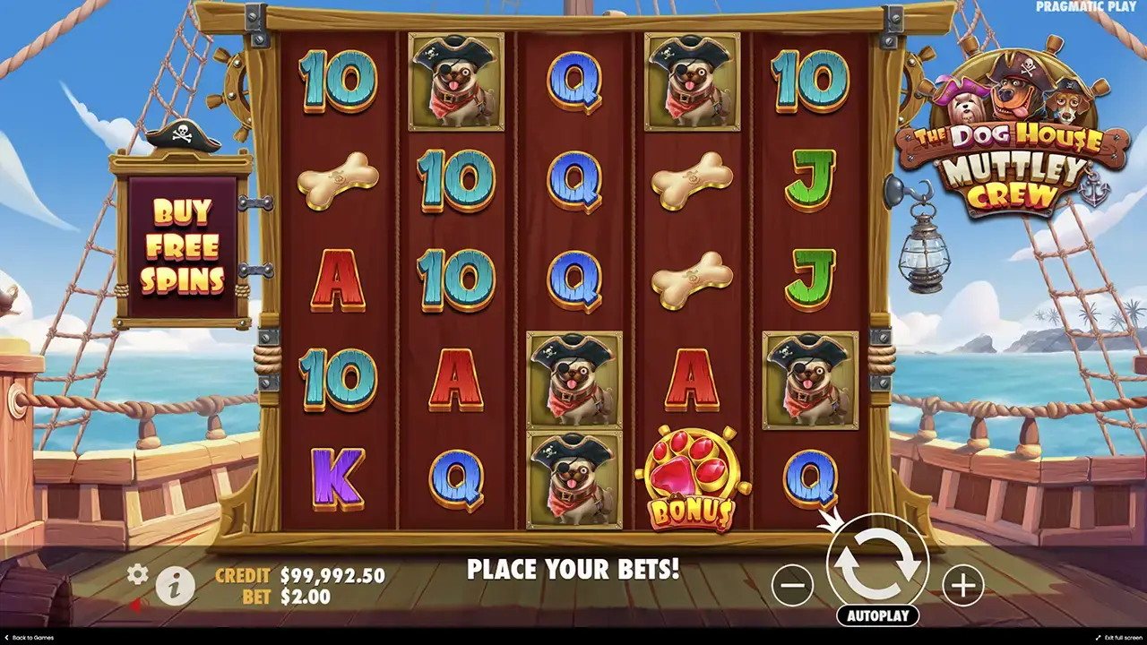Механика слота the Dog house Muttley Crew