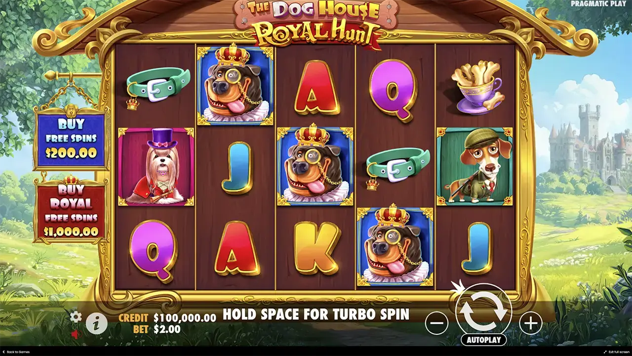 Dog house Royal Hunt демо слот